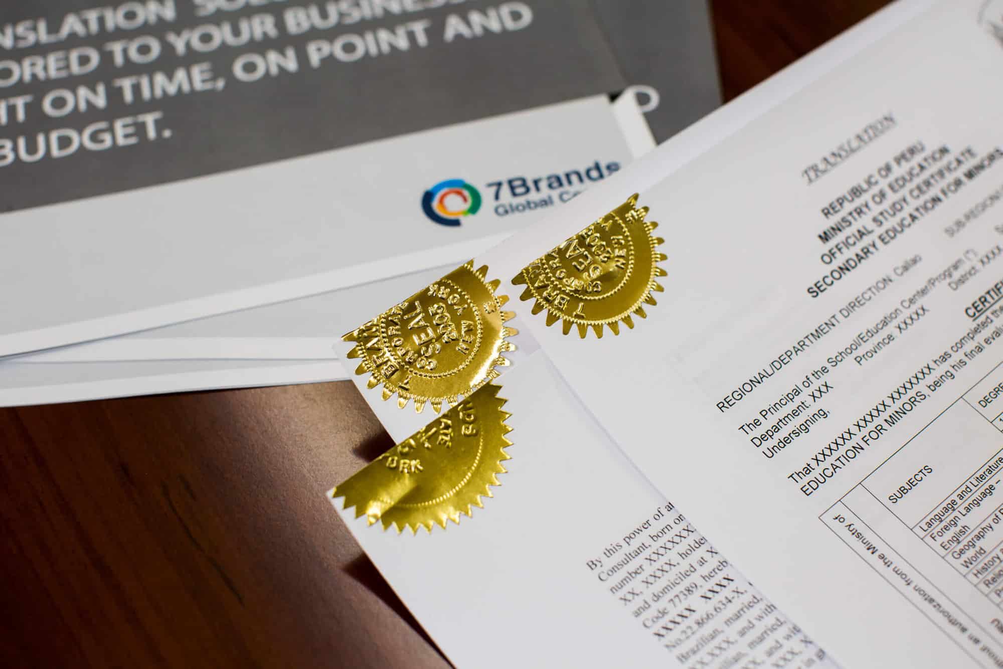 certified translation services