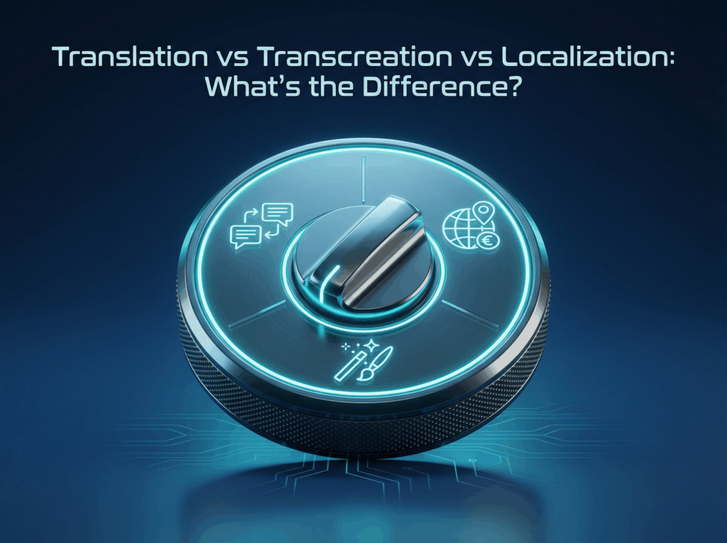 Translation vs Transcreation vs Localization Explained